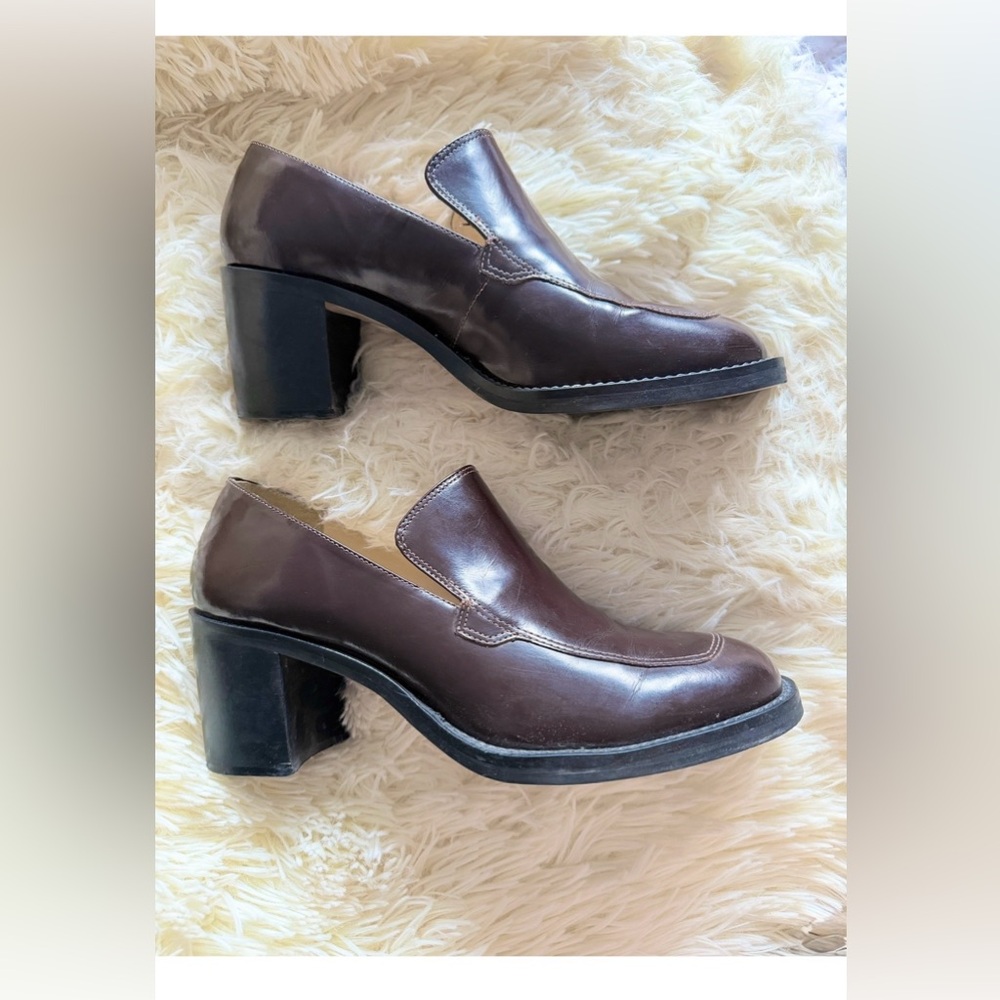 Cumbres Toltec Handcrafted Leather Loafers sz 7.5